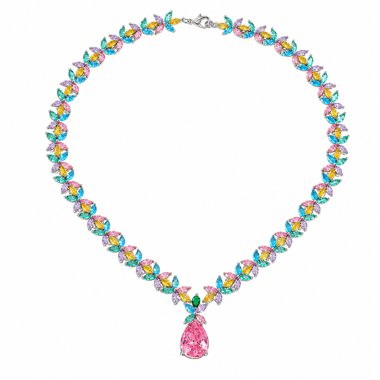 Vallière Elara Prism Blossom Necklace