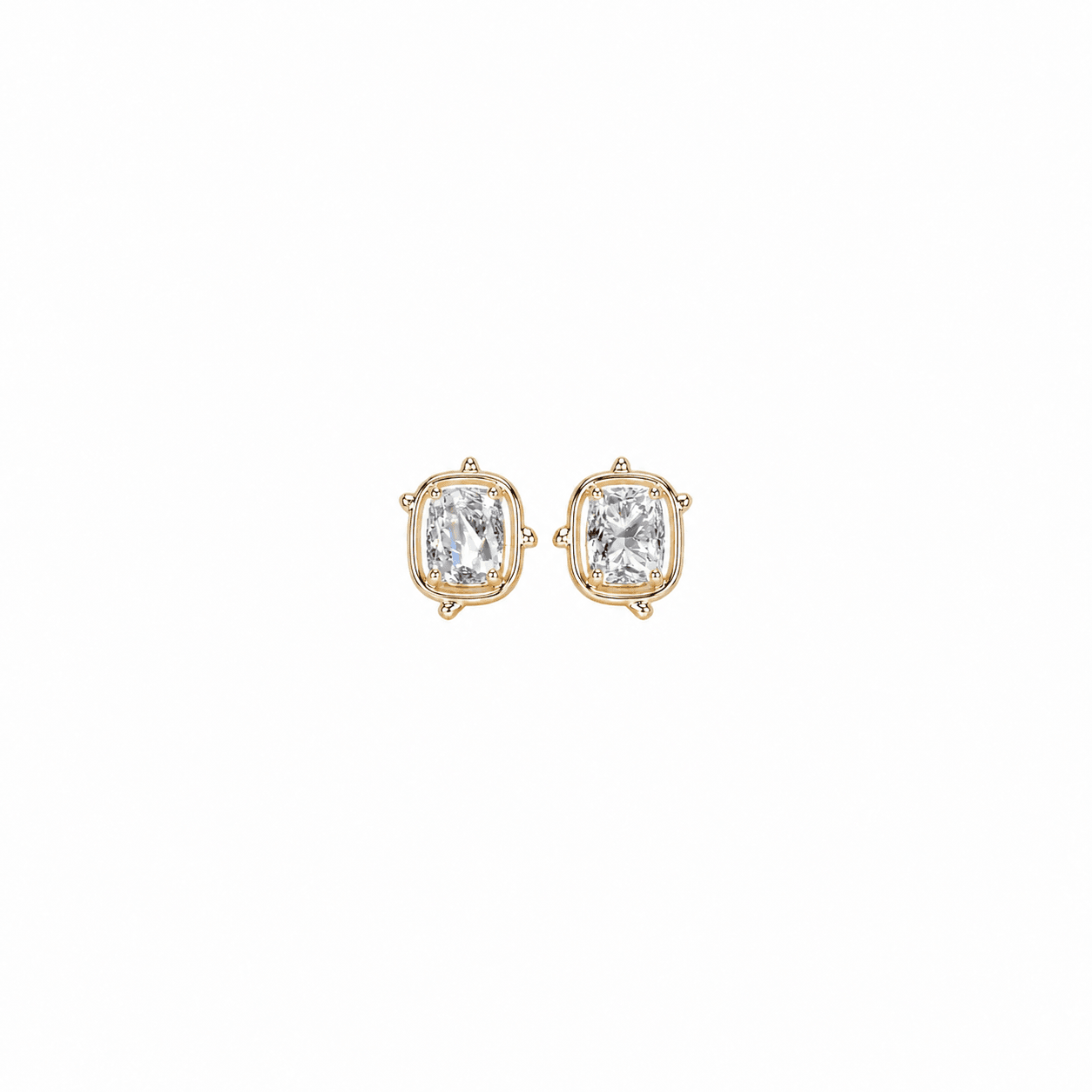 Aurelle Cushion Stud Earrings