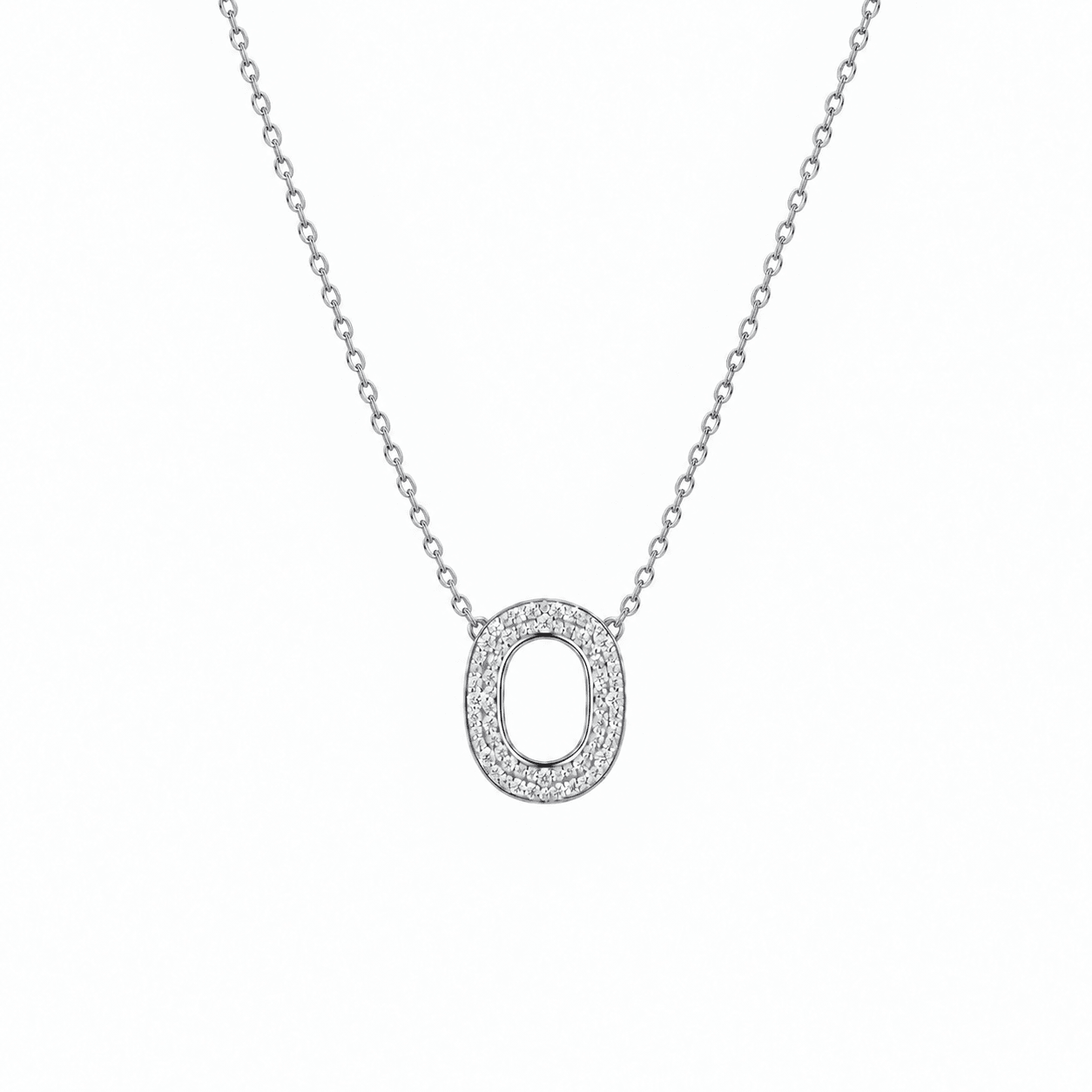 Éclat Pavé Oval Pendant