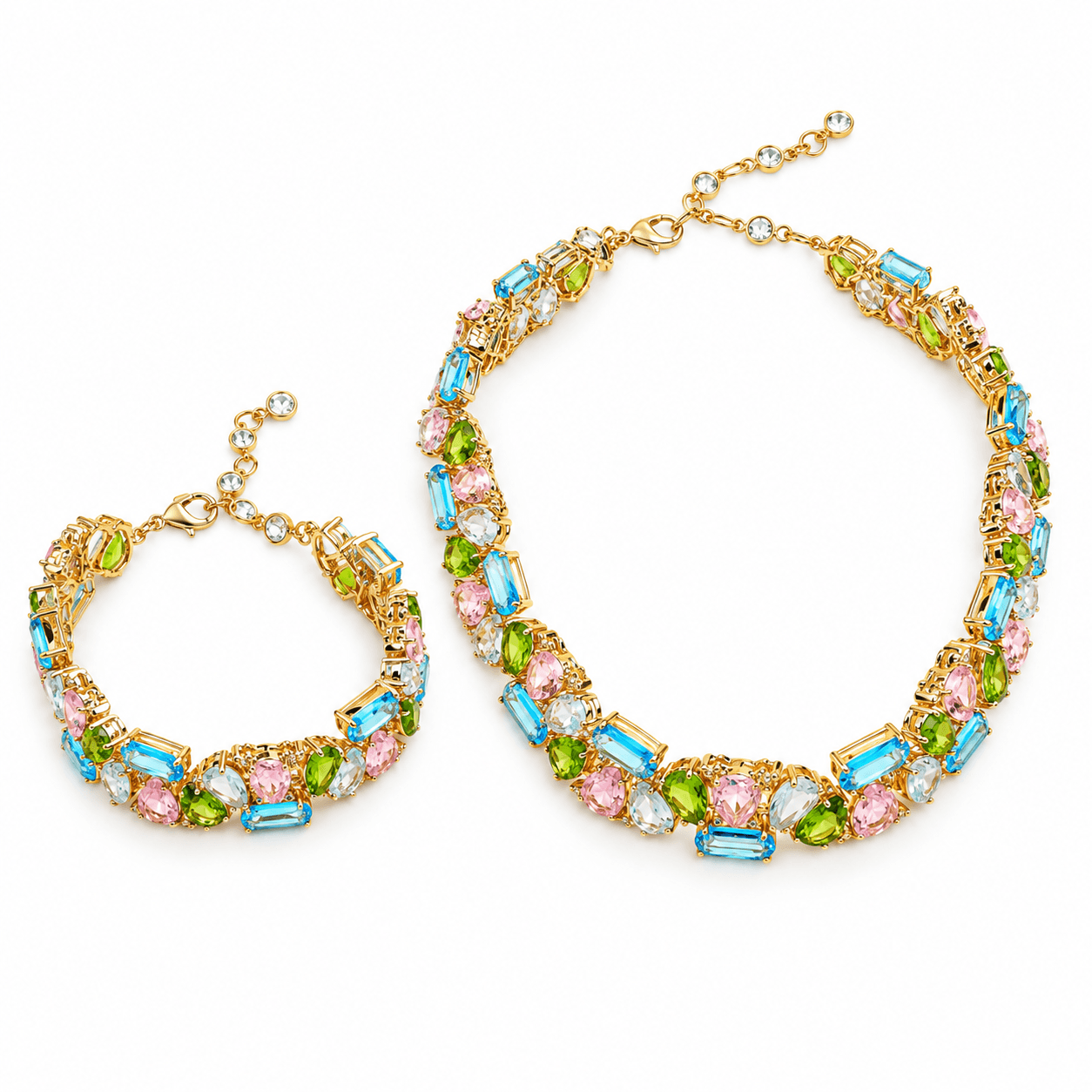 Vallière Aurélia Prism Necklace & Bracelet Set