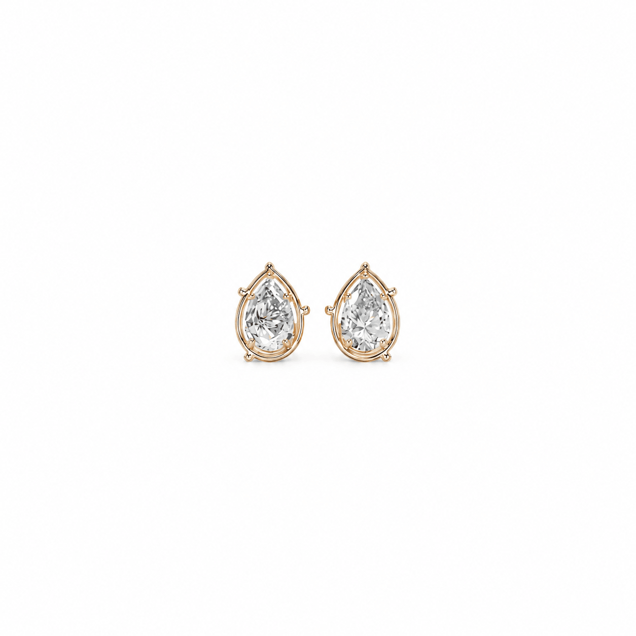 Céleste Pear Stud Earrings