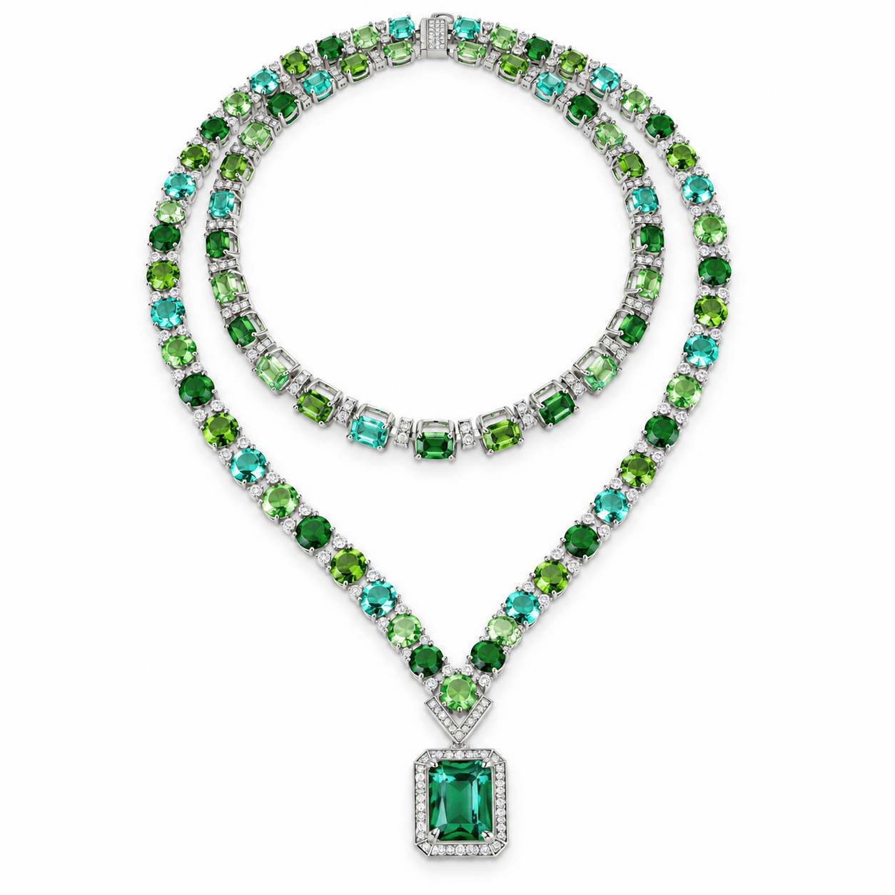 Vallière Emerald Radiance Necklace