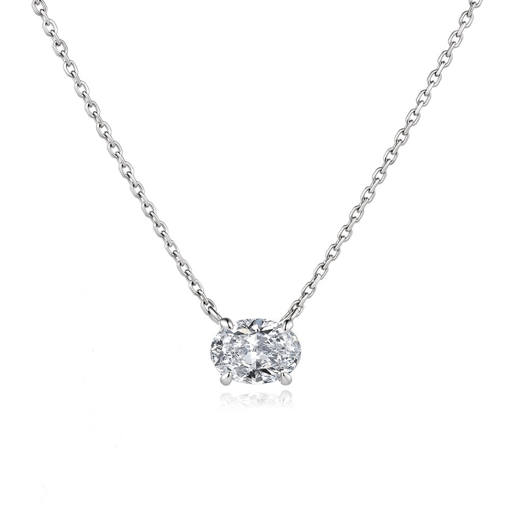 Épure Oval Solitaire Pendant