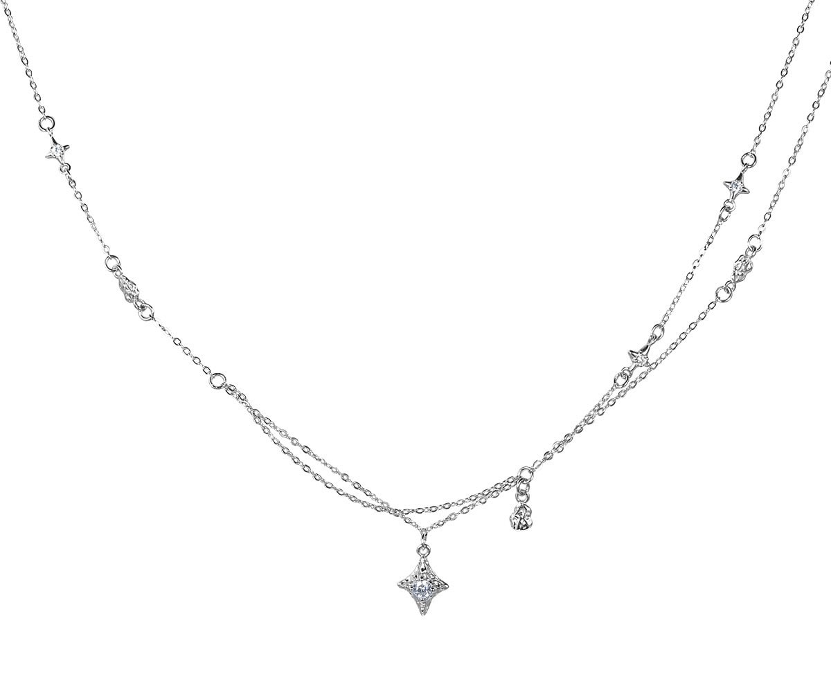 Vallière Estelle Sterling Silver Star Necklace