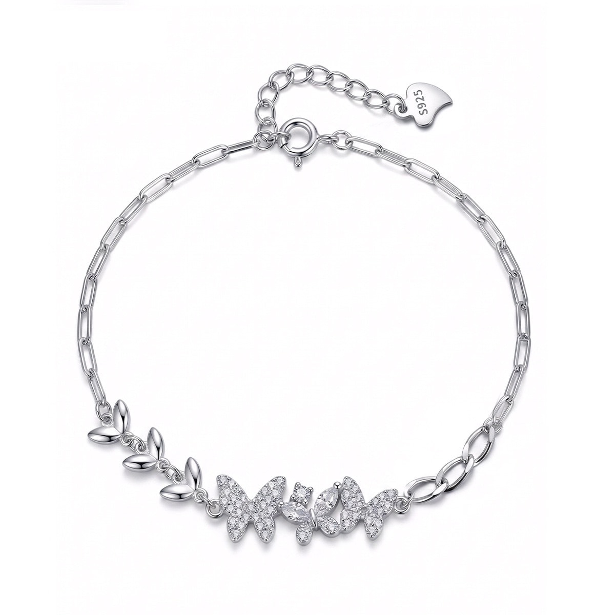 Vallière Papillon Garden 925 Sterling Silver Bracelet