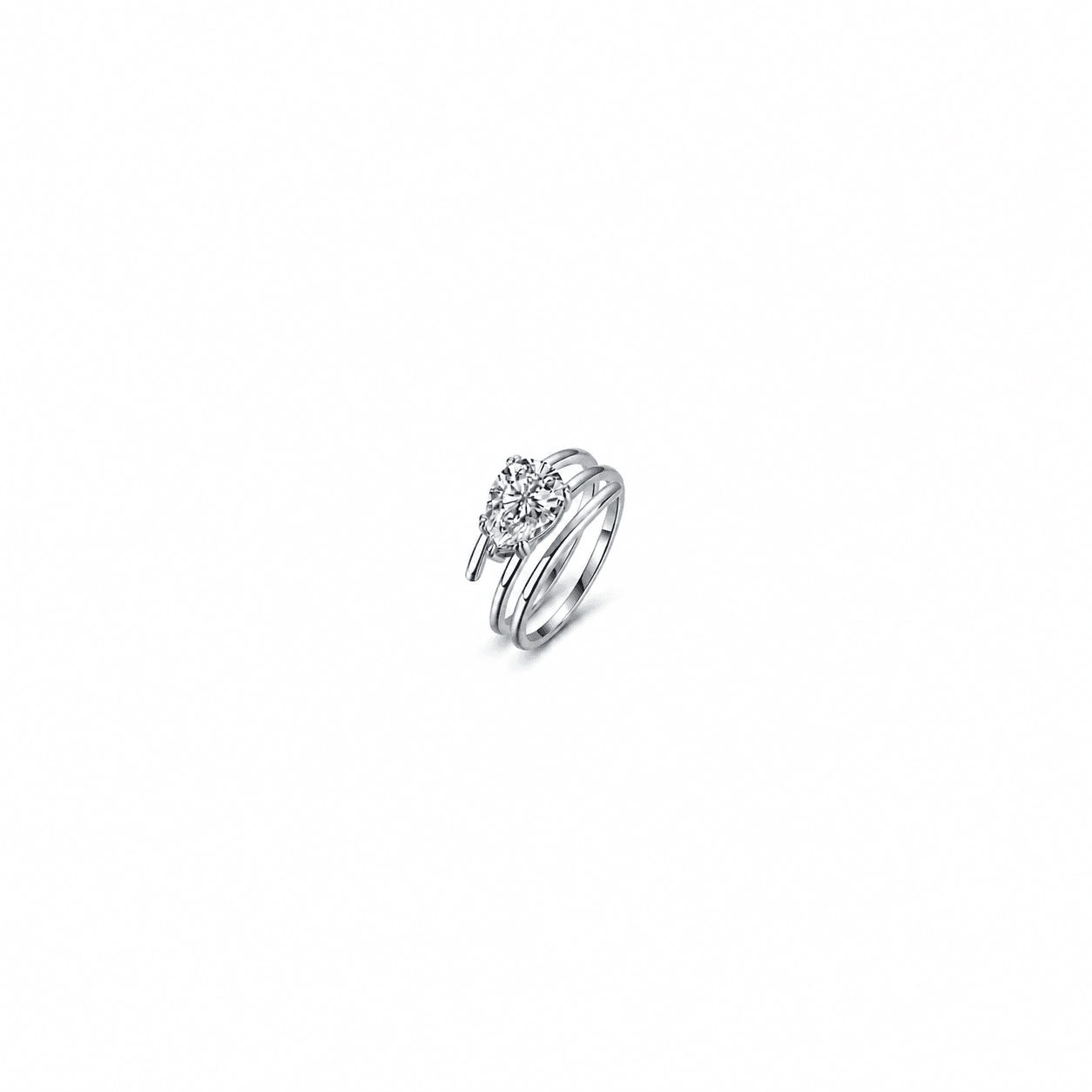 Auréline Pear Solitaire Ring