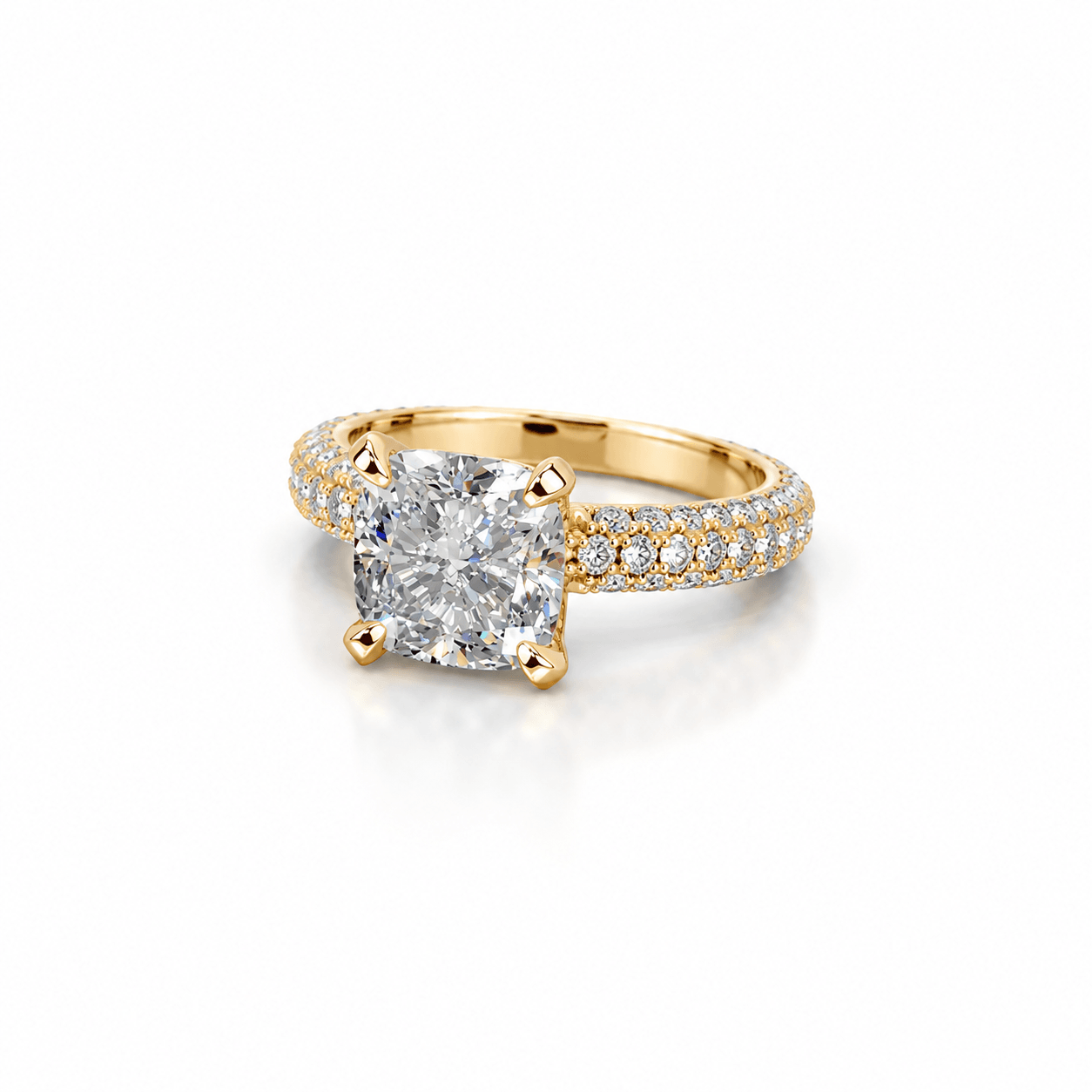 Vallière Élodie Pavé Moissanite Ring